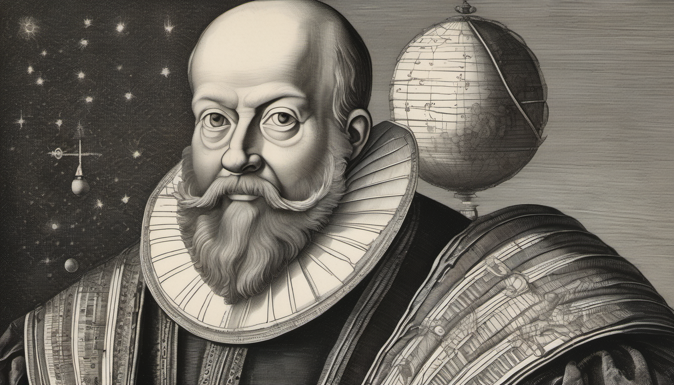 16th century pioneer in astronomy Tycho Brahe's Portrait